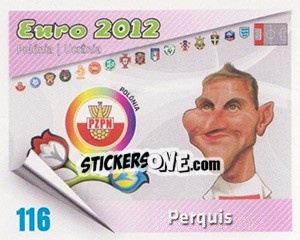 Sticker Perquis - Caricaturas Euro 2012 n. 116 - Atlantico