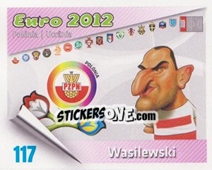 Sticker Wasilewski - Caricaturas Euro 2012 n. 117 - Atlantico