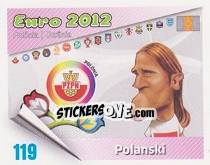 Sticker Polanski - Caricaturas Euro 2012 n. 119 - Atlantico
