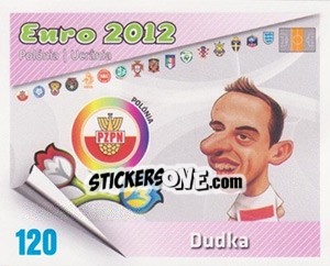 Sticker Dudka - Caricaturas Euro 2012 n. 120 - Atlantico