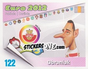 Sticker Obraniak - Caricaturas Euro 2012 n. 122 - Atlantico
