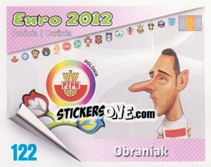 Cromo Obraniak - Caricaturas Euro 2012 - Atlantico