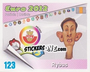 Sticker Rybus - Caricaturas Euro 2012 n. 123 - Atlantico