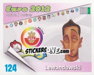 Sticker Lewandowski - Caricaturas Euro 2012 n. 124 - Atlantico