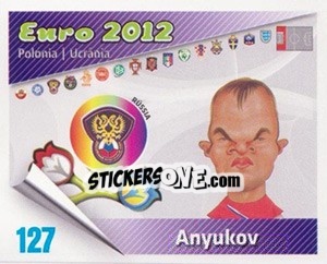 Sticker Anyukov - Caricaturas Euro 2012 n. 127 - Atlantico