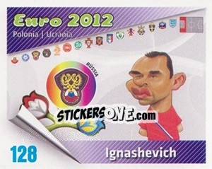 Sticker Ignashevich - Caricaturas Euro 2012 - Atlantico