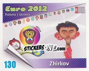 Sticker Zhirkov - Caricaturas Euro 2012 - Atlantico