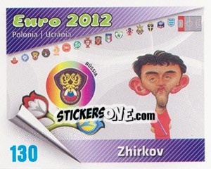 Sticker Zhirkov - Caricaturas Euro 2012 n. 130 - Atlantico