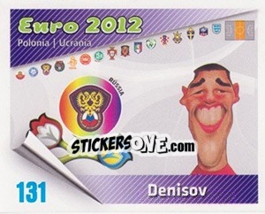 Figurina Denisov - Caricaturas Euro 2012 - Atlantico