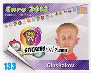 Sticker Glushakov - Caricaturas Euro 2012 n. 133 - Atlantico