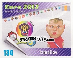 Cromo Izmailov - Caricaturas Euro 2012 - Atlantico