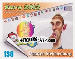 Sticker Maarten Stekelenburg - Caricaturas Euro 2012 n. 138 - Atlantico