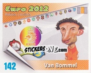 Sticker Van Bommel - Caricaturas Euro 2012 - Atlantico