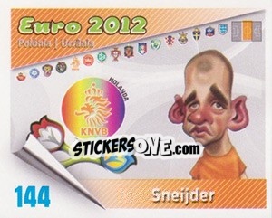 Sticker Sneijder - Caricaturas Euro 2012 n. 144 - Atlantico