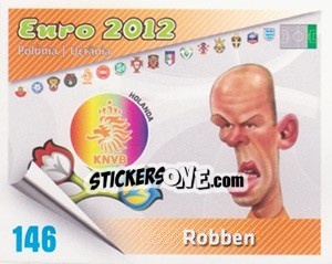 Cromo Robben - Caricaturas Euro 2012 - Atlantico