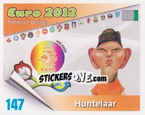 Sticker Huntelaar - Caricaturas Euro 2012 - Atlantico