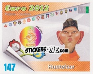 Sticker Huntelaar - Caricaturas Euro 2012 n. 147 - Atlantico