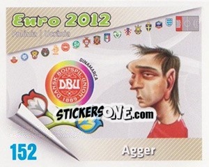 Cromo Agger - Caricaturas Euro 2012 - Atlantico