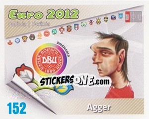 Sticker Agger - Caricaturas Euro 2012 n. 152 - Atlantico