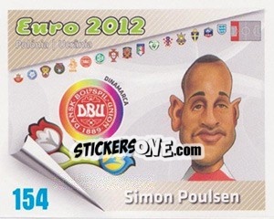 Sticker Simon Poulsen - Caricaturas Euro 2012 n. 154 - Atlantico