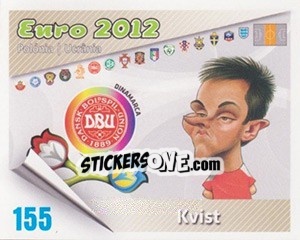 Figurina Kvist - Caricaturas Euro 2012 n. 155 - Atlantico