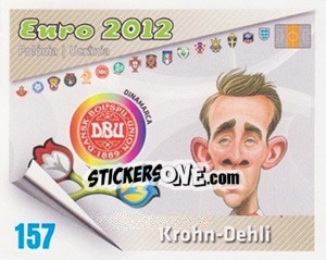Cromo Krohn-Dehli - Caricaturas Euro 2012 - Atlantico