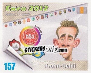 Sticker Krohn-Dehli - Caricaturas Euro 2012 n. 157 - Atlantico