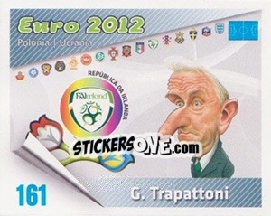 Cromo Giovanni Trapattoni - Caricaturas Euro 2012 - Atlantico