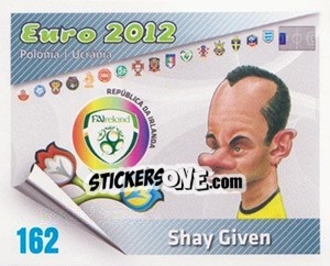 Sticker Shay Given - Caricaturas Euro 2012 n. 162 - Atlantico