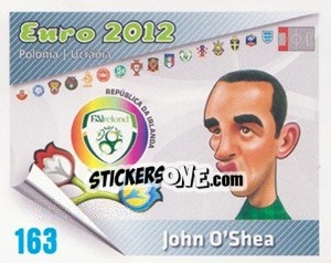 Sticker John O'Shea - Caricaturas Euro 2012 n. 163 - Atlantico