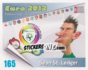 Sticker Sean St. Ledger - Caricaturas Euro 2012 - Atlantico