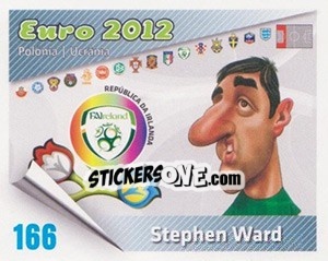 Sticker Stephen Ward - Caricaturas Euro 2012 n. 166 - Atlantico