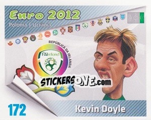 Cromo Kevin Doyle - Caricaturas Euro 2012 - Atlantico