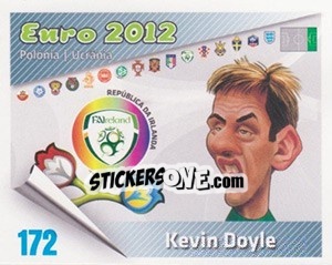 Sticker Kevin Doyle - Caricaturas Euro 2012 n. 172 - Atlantico