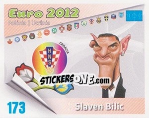 Sticker Slaven Bilic - Caricaturas Euro 2012 - Atlantico