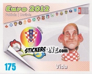 Cromo Vida - Caricaturas Euro 2012 n. 175 - Atlantico