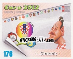 Sticker Simunic - Caricaturas Euro 2012 - Atlantico