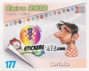 Figurina Corluka - Caricaturas Euro 2012 - Atlantico