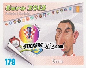 Figurina Srna - Caricaturas Euro 2012 n. 179 - Atlantico