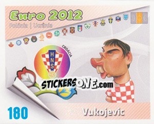 Sticker Vukojevic - Caricaturas Euro 2012 - Atlantico