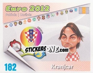 Sticker Kranjcar - Caricaturas Euro 2012 - Atlantico