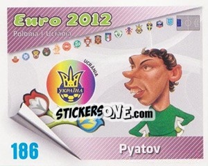 Sticker Pyatov - Caricaturas Euro 2012 - Atlantico