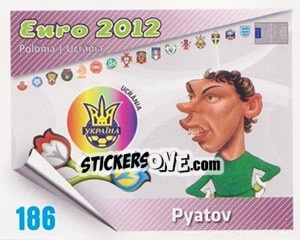 Sticker Pyatov - Caricaturas Euro 2012 n. 186 - Atlantico