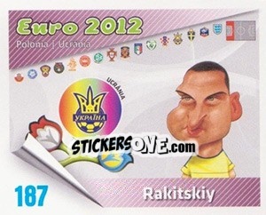Sticker Rakitskiy - Caricaturas Euro 2012 n. 187 - Atlantico