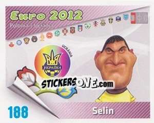 Sticker Selin - Caricaturas Euro 2012 - Atlantico