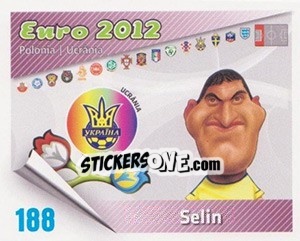 Sticker Selin - Caricaturas Euro 2012 n. 188 - Atlantico