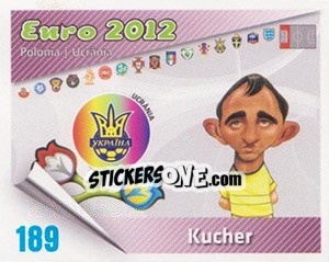 Sticker Kucher - Caricaturas Euro 2012 n. 189 - Atlantico