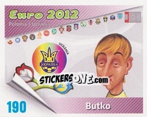 Sticker Butko - Caricaturas Euro 2012 - Atlantico