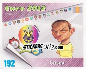 Sticker Oleh Gusev - Caricaturas Euro 2012 - Atlantico