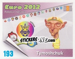 Sticker Tymoshchuk - Caricaturas Euro 2012 n. 193 - Atlantico